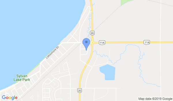 Sylvan Lake Karate Studio location Map