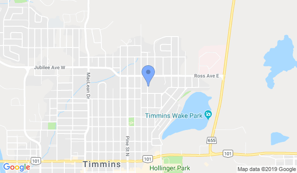 Timmins Goju-Kai Karate School location Map