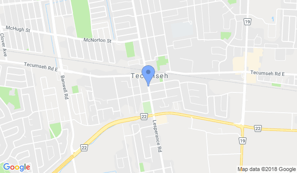 Tecumseh Taekwon Do location Map