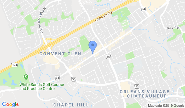 Therien Jiu-Jitsu & Kickboxing Orleans location Map