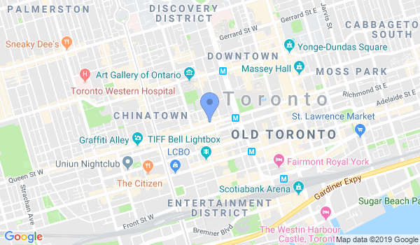 Toronto Bujinkan Ninjutsu Dojo location Map
