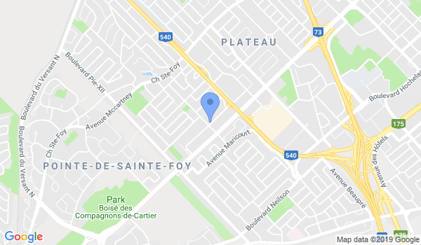 Studios Unis d'auto-défense – Ste-Foy location Map