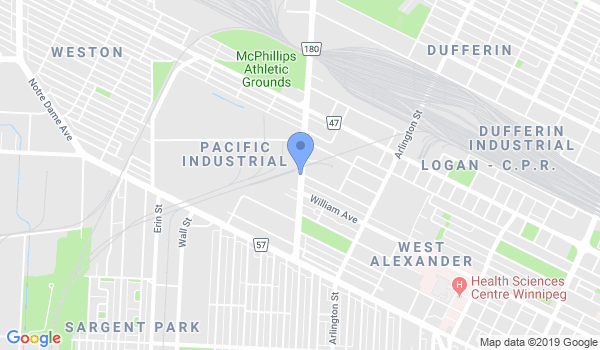 Winnipeg Budokai Shotokan Karate Club location Map