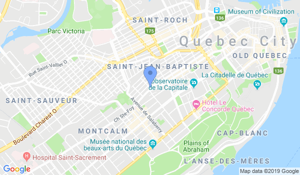 Wudang Paï Québec location Map