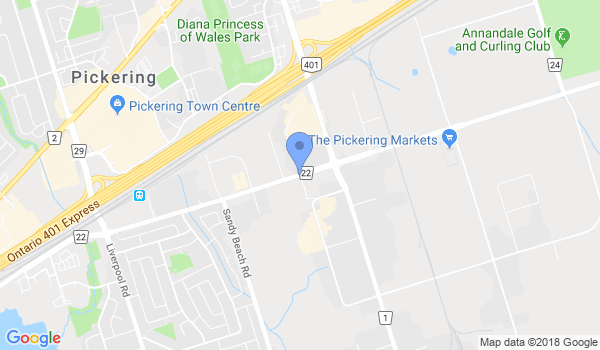 iLoveKickboxing Pickering ON location Map