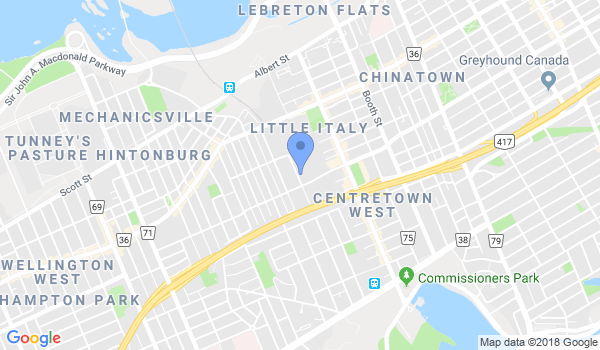 Ottawa Kenjutsu (at Ottawa Aikikai) location Map